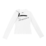 スナップシャツ/SNAP SHIRTS : Not a big fan of your story (White)