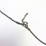 Ink marble bear necklace (6685429366902)