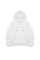オールウェイズエンブロイダリーフーディ / ALWAYS EMBROIDERED HOODIE(WHITE)