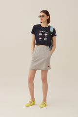 チェリーブラー半袖Tシャツ／CHERRY BLUR SHORT SLEEVE T-SHIRT [NAVY]
