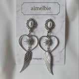 エンジェルハートピアス / Silver Angel Heart Piercing