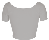 クロップドロゴTシャツ / [Seow] Croped logo T-shirts, gray