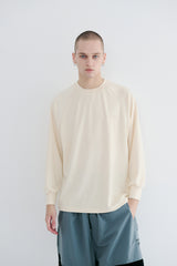 クラシックロゴテリーロングスリーブ / BSR2223FWPO087 CLASSIC LOGO TERRY LONG SLEEVE CREAM