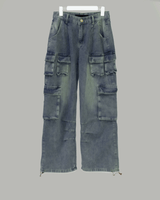 Triple pocket denim pants