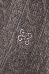 エアケーブルニットハーフ2WAYジップアップジャケット / AIR CABLE KNIT HALF 2WAY ZIP UP JACKET-VOLUME GREY