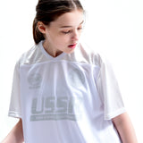 USSRプリントフットボールTシャツ/[UNISEX] USSR Printed Football T-Shirt (WHITE)