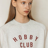 ホビークラブラグランスウェットシャツ/HOBBYCLUB RAGLAN SWEATSHIRT_OATMEAL