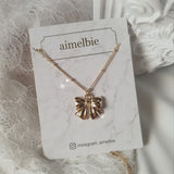 Lovely Ribbon Layered Necklace - Gold