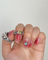 [I-DLE Soyeon] Silver gemstone ring_1