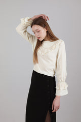 レースシフォンブラウス / Lace Chiffon Blouse