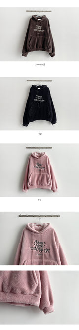 [BoA's wool lining!] Deer Jasoo BoA's wool boxy hoodie