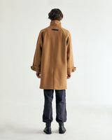UNISEX WOOL RAGLAN HIDDEN COAT M - TWILL CAMEL (6636060704886)