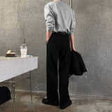 LMN Def Pintuck Wide One Tuck Bendable Slacks (6 colors)