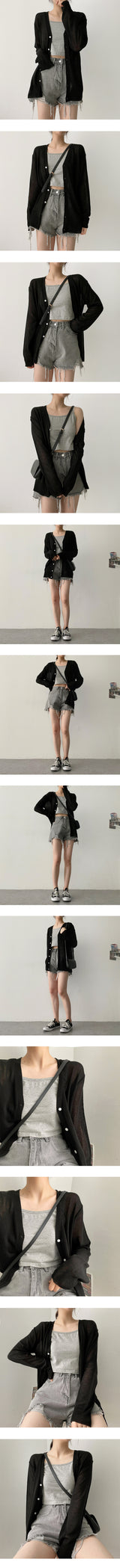 サマーニットカーディガン / Michol Summer Knit Cardigan