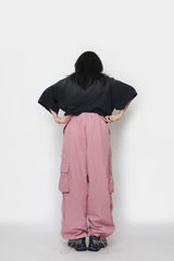 パイピングナイロンカーゴパンツ / Piping nylon cargo pants