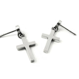 ナイーブクロスD-1シルバーイヤリング / Naive Cross-D1 silver earring (4593039376502)