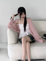 Ollin Smoking Flare String Cropped Sleeveless