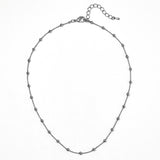 Mini ball chain necklace silver