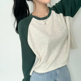 Nagrang Raglan Color Matching Sweatshirt