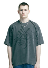 [ARTIST EDITION] TCP X NINBOLT カッティングラインピグメントTシャツ