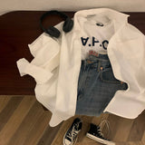 [Belied made/6 color] ピクニックツイルオーバーサイズフィットシャツ