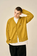 RAGLAN PATTERN BOOKLE CARDIGAN - OLIVE