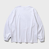 Halftone Logo Long Sleeve (White)