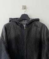 Aceite set up denim hood jacket