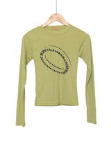 ウェーブクロップロングスリーブTシャツ