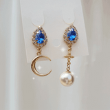 ブルークリスタルアンドザムーンピアス / Blue Crystal and the Moon Piercing