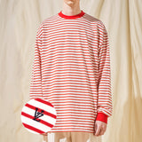VZロゴビックオバーフィットマリーンロングスリーブレッド/VZ Logo Big Over Fit Marine Long Sleeve Red (6683358363766)