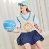 Smile knit vest (6684774695030)