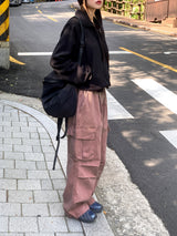 [MADE] Laco Basic String Semi-Crop Fleece Fleece Zip-up
