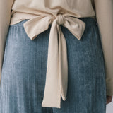 RIBBON TAIL LONG SLEEVE, BUTTER
