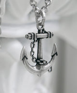 アンカー o チェーンネックレス/Anchor o Chain Necklace (2681594249334)
