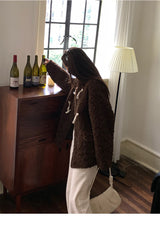 Ankara tteokbokki fleece coat