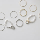 シャイニングハートレイヤードリングセット / Shining Heart Layered Ring Set