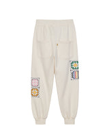 GRANNY SQUARE SWEATPANTS CREAM (6691427811446)