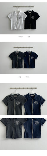 RC 2ウェイカラー半袖ジップアップ / RC2way collar short-sleeved zip-up