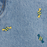 ワイドフィットキャンディ刺繡デニムパンツ/WIDE FIT CANDY EMBROIDERY DENIM PANTS