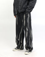 スモークフェイスワイドデニムパンツ / Smoke Faith Wide Denim Pants_Black