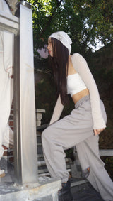 ハクオリエンタルスウェットパンツ / haku oriental sweat pants [warm gray]