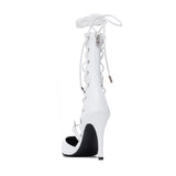 Strap Stiletto Heel(White)