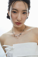 Wave07 horn necklace