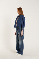 クロップドポケットシャツ/CROPPED POCKET SHIRT