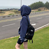 [BELLIDE MADE] Loose fit point embroidered hoodie