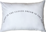 Photo lettering double-sided pillowcase / DREAM IN THE CLOUDS