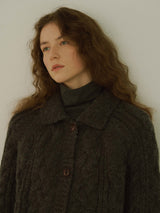 Cable collar cardigan (6653796647030)