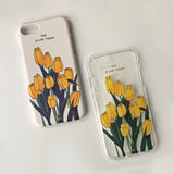 Yellow Tulip / jelly case iPhone Galaxy (6587990802550)