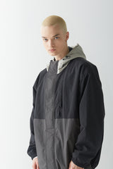 ワイドフーディージャケット/BSR2223FWJK047 WIDE HOODED JACKET BLACK